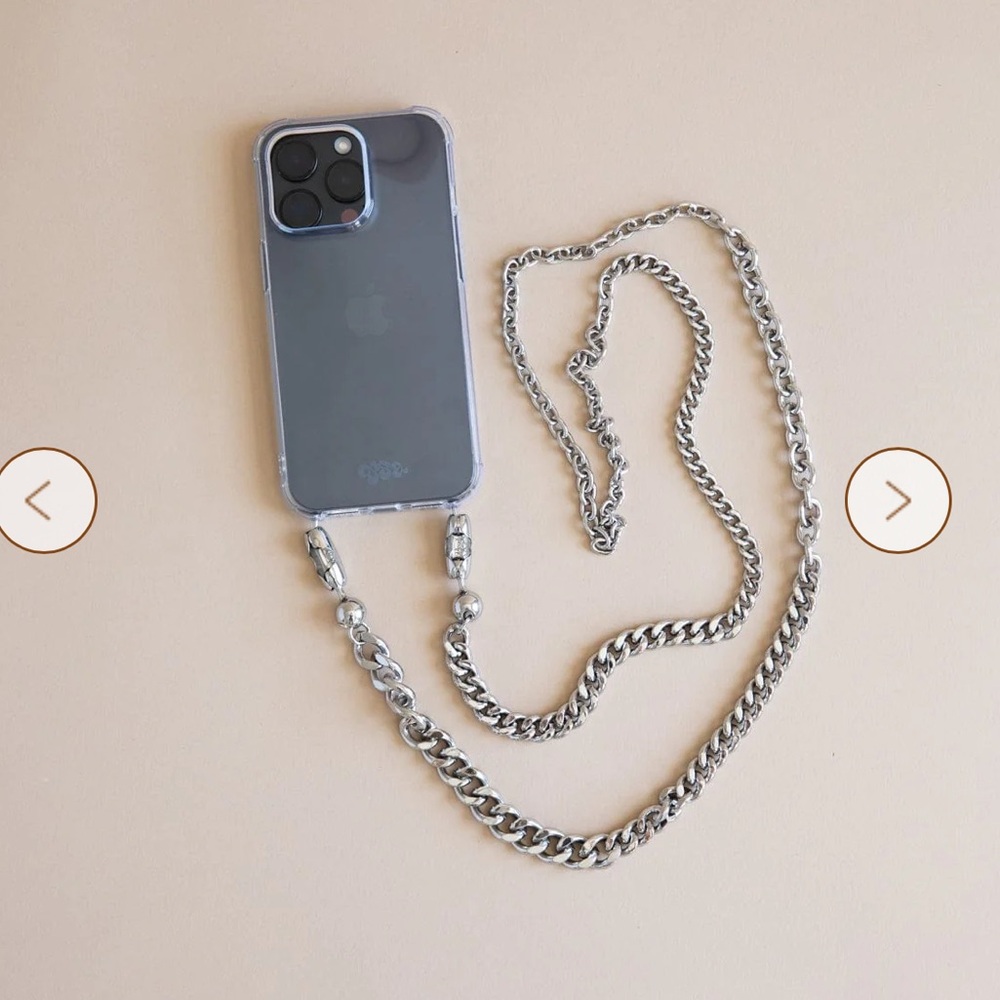 Ossa - CROSSBODY PHONE CORD IN MIXED METAL - New/Never Used